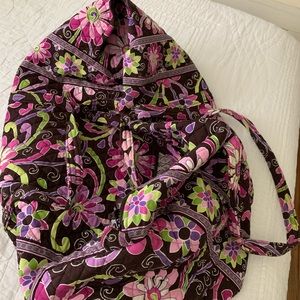 Vera Bradley Brown Punch Duffle (retired)